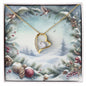 Christmas Background 086 - 18k Yellow Gold Finish Forever Love Necklace