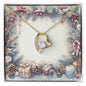 Christmas Background 072 - 18k Yellow Gold Finish Forever Love Necklace