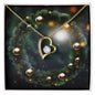 Christmas Background 110 - 18k Yellow Gold Finish Forever Love Necklace
