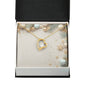 Christmas Background 041 - 18k Yellow Gold Finish Forever Love Necklace