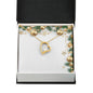 Christmas Background 012 - 18k Yellow Gold Finish Forever Love Necklace