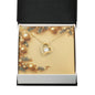 Christmas Background 059 - 18k Yellow Gold Finish Forever Love Necklace