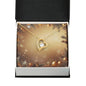 Christmas Background 062 - 18k Yellow Gold Finish Forever Love Necklace