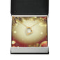 Christmas Background 100 - 18k Yellow Gold Finish Forever Love Necklace