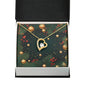 Christmas Background 118 - 18k Yellow Gold Finish Forever Love Necklace
