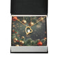 Christmas Background 117 - 18k Yellow Gold Finish Forever Love Necklace