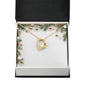 Christmas Background 004 - 18k Yellow Gold Finish Forever Love Necklace
