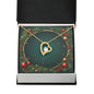 Christmas Background 069 - 18k Yellow Gold Finish Forever Love Necklace