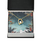 Christmas Background 124 - 18k Yellow Gold Finish Forever Love Necklace