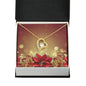 Christmas Background 097 - 18k Yellow Gold Finish Forever Love Necklace
