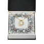Christmas Background 081 - 18k Yellow Gold Finish Forever Love Necklace