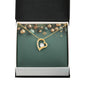 Christmas Background 037 - 18k Yellow Gold Finish Forever Love Necklace