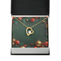 Christmas Background 115 - 18k Yellow Gold Finish Forever Love Necklace