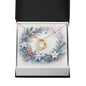 Christmas Background 094 - 18k Yellow Gold Finish Forever Love Necklace