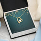 Christmas Background 017 - 18k Yellow Gold Finish Forever Love Necklace