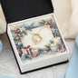 Christmas Background 078 - 18k Yellow Gold Finish Forever Love Necklace