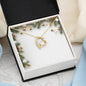 Christmas Background 004 - 18k Yellow Gold Finish Forever Love Necklace