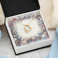 Christmas Background 072 - 18k Yellow Gold Finish Forever Love Necklace