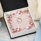 Christmas Background 060 - 18k Yellow Gold Finish Forever Love Necklace