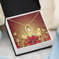 Christmas Background 097 - 18k Yellow Gold Finish Forever Love Necklace