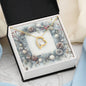 Christmas Background 081 - 18k Yellow Gold Finish Forever Love Necklace