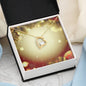 Christmas Background 100 - 18k Yellow Gold Finish Forever Love Necklace