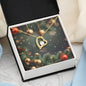 Christmas Background 117 - 18k Yellow Gold Finish Forever Love Necklace
