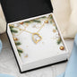 Christmas Background 048 - 18k Yellow Gold Finish Forever Love Necklace