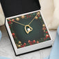 Christmas Background 066 - 18k Yellow Gold Finish Forever Love Necklace