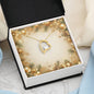 Christmas Background 051 - 18k Yellow Gold Finish Forever Love Necklace