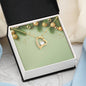 Christmas Background 028 - 18k Yellow Gold Finish Forever Love Necklace