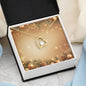 Christmas Background 058 - 18k Yellow Gold Finish Forever Love Necklace