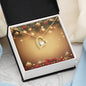 Christmas Background 006 - 18k Yellow Gold Finish Forever Love Necklace