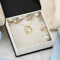 Christmas Background 041 - 18k Yellow Gold Finish Forever Love Necklace