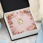 Christmas Background 010 - 18k Yellow Gold Finish Forever Love Necklace