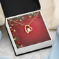 Christmas Background 046 - 18k Yellow Gold Finish Forever Love Necklace