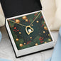Christmas Background 118 - 18k Yellow Gold Finish Forever Love Necklace