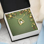 Christmas Background 061 - 18k Yellow Gold Finish Forever Love Necklace