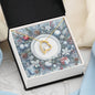Christmas Background 088 - 18k Yellow Gold Finish Forever Love Necklace
