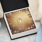 Christmas Background 062 - 18k Yellow Gold Finish Forever Love Necklace