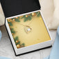 Christmas Background 009 - 18k Yellow Gold Finish Forever Love Necklace