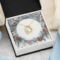 Christmas Background 085 - 18k Yellow Gold Finish Forever Love Necklace