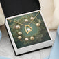 Christmas Background 104 - 18k Yellow Gold Finish Forever Love Necklace
