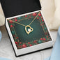 Christmas Background 070 - 18k Yellow Gold Finish Forever Love Necklace