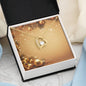 Christmas Background 053 - 18k Yellow Gold Finish Forever Love Necklace