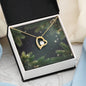 Christmas Background 112 - 18k Yellow Gold Finish Forever Love Necklace