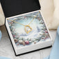 Christmas Background 086 - 18k Yellow Gold Finish Forever Love Necklace