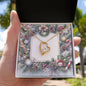 Christmas Background 077 - 18k Yellow Gold Finish Forever Love Necklace