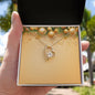 Christmas Background 050 - 18k Yellow Gold Finish Forever Love Necklace