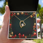 Christmas Background 066 - 18k Yellow Gold Finish Forever Love Necklace
